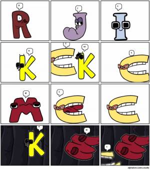 Раскраска alphabet lore #24 #30617