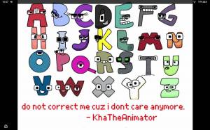 Раскраска alphabet lore #30 #30623