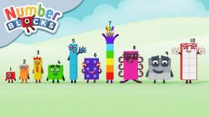 Раскраска numberblocks #14 #31850