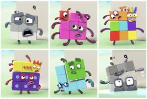 Раскраска numberblocks #17 #31853