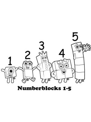 Раскраска numberblocks #22 #31858
