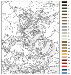 Раскраска paint by number #13 #31909