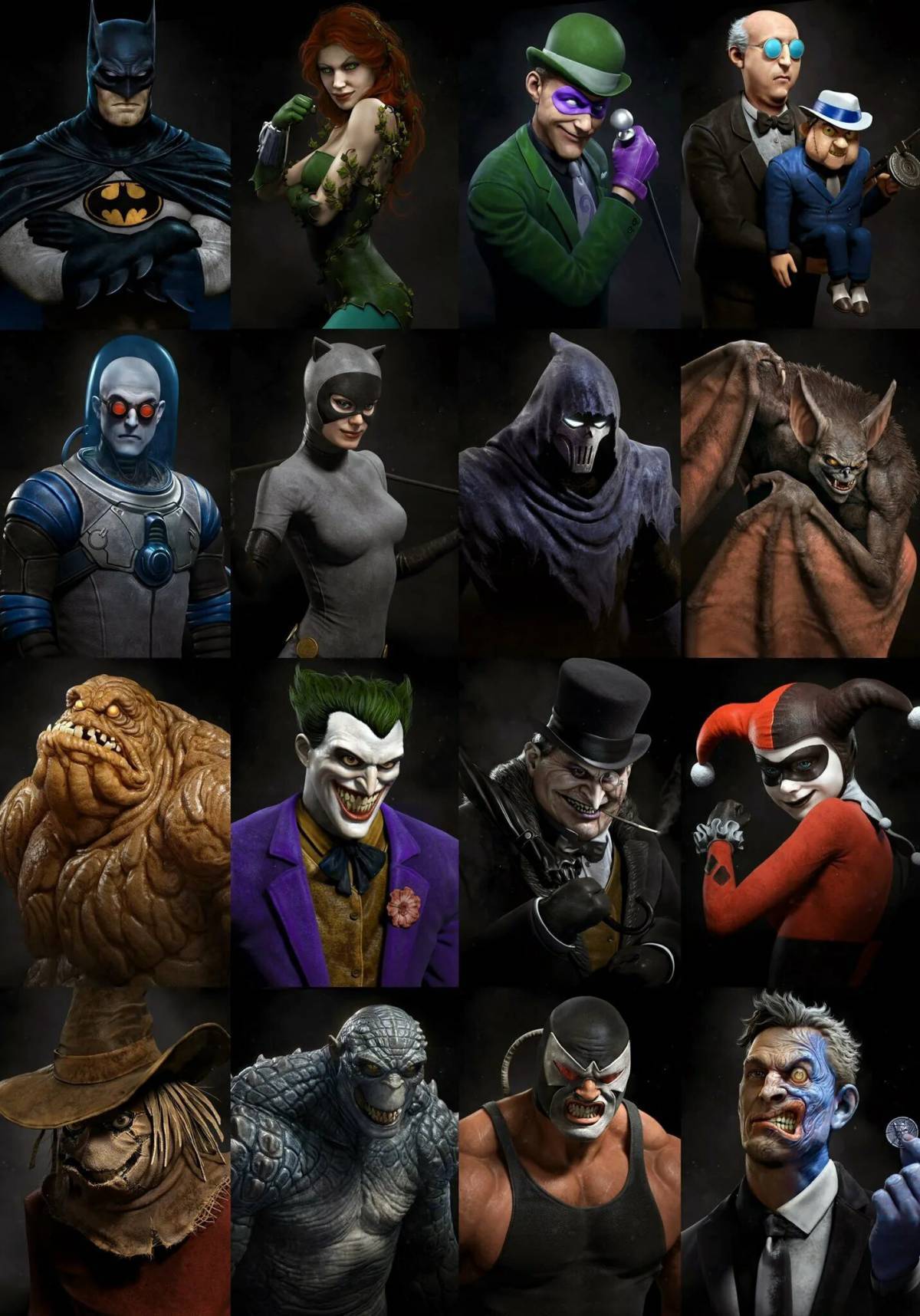 Злодеи ф. Враги Бэтмена DC Comics. DC Batman Villains. Рафа Грассетти.