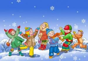 Раскраска зимние забавы для детей в детском саду #27 #316253