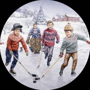 Раскраска зимние игры и забавы детей #22 #316402