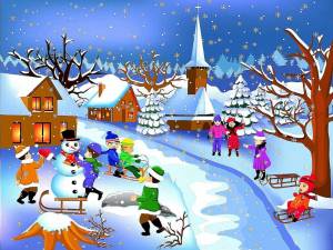 Раскраска зимние каникулы для детей #5 #316462