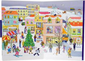 Раскраска зимний город для детей #25 #316828
