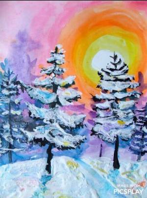 Раскраска зимний лес для детей 4 5 лет #9 #316906
