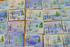 Раскраска зимний лес для детей 4 5 лет #11 #316908