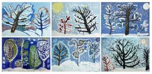 Раскраска зимний лес для детей 4 5 лет #33 #316930