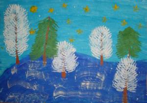 Раскраска зимний лес для детей 5 6 лет #9 #316945