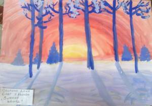 Раскраска зимний лес для детей 5 6 лет #11 #316947