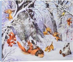 Раскраска зимний лес для детей 5 6 лет #27 #316963