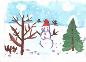 Раскраска зимний лес для детей 5 6 лет #30 #316966