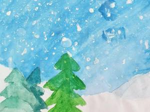 Раскраска зимний лес для детей 6 7 лет #11 #316985