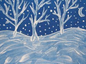 Раскраска зимний пейзаж 2 класс #19 #317032