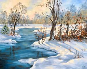 Раскраска зимний пейзаж рисунок #16 #317172