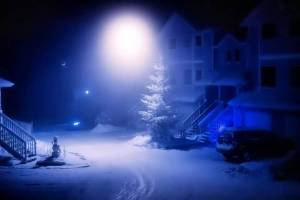 Раскраска зимняя ночь #26 #317530