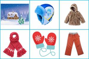 Раскраска зимняя одежда для детей 3 4 лет #12 #317555