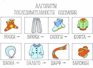 Раскраска зимняя одежда для детей в детском саду #31 #317687