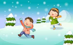 Раскраска зимняя прогулка для детей #11 #317734