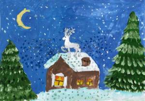 Раскраска зимняя сказка для детей #6 #317767