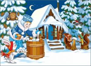 Раскраска зимняя сказка для детей #15 #317776