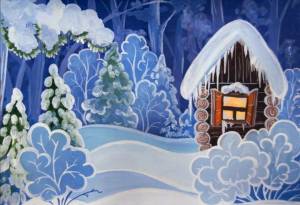 Раскраска зимняя сказка для детей #28 #317789