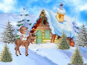 Раскраска зимняя сказка для детей #36 #317797