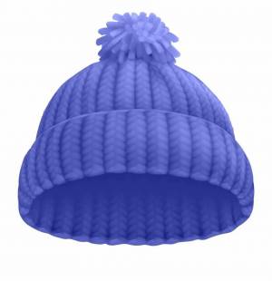 Раскраска зимняя шапка для детей #5 #317805