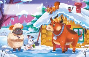 Раскраска зимовье зверей для детей #34 #317871
