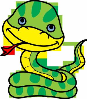 Раскраска змейка для детей #18 #318705