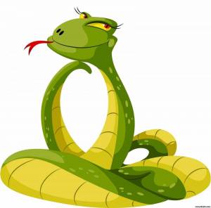 Раскраска змейка для детей #19 #318706