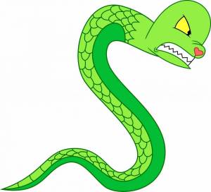 Раскраска змейка для детей #30 #318717