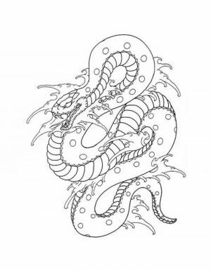 Раскраска змея антистресс #17 #318740