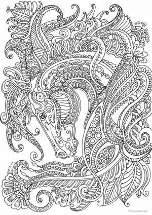 Раскраска змея антистресс #32 #318755