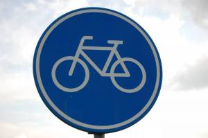 Раскраска знак велосипедная дорожка #5 #318802