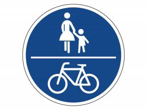 Раскраска знак велосипедная дорожка #8 #318805