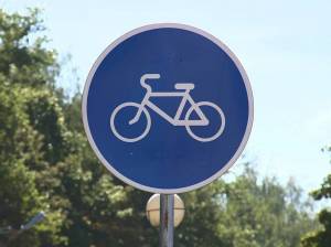 Раскраска знак велосипедная дорожка #9 #318806