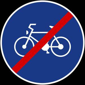 Раскраска знак велосипедная дорожка #11 #318808