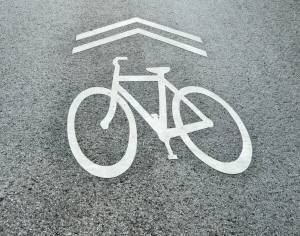 Раскраска знак велосипедная дорожка #16 #318813