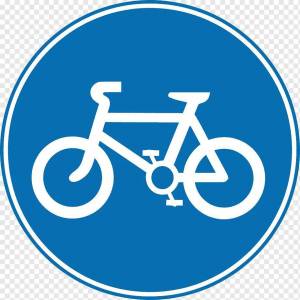 Раскраска знак велосипедная дорожка #22 #318819