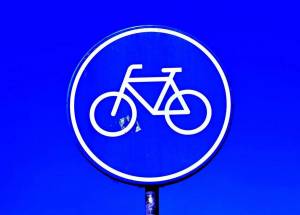 Раскраска знак велосипедная дорожка #27 #318824