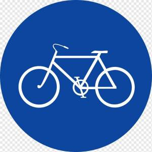 Раскраска знак велосипедная дорожка #30 #318827