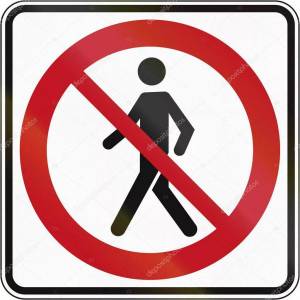 Раскраска знак движение пешеходов запрещено #15 #318885