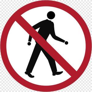Раскраска знак движение пешеходов запрещено #17 #318887