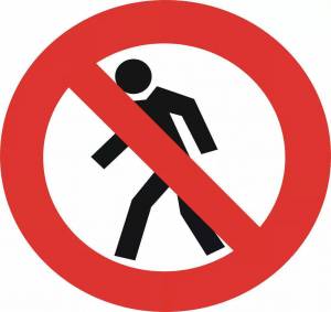 Раскраска знак движение пешеходов запрещено #21 #318891