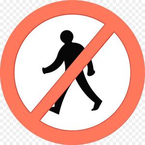 Раскраска знак движение пешеходов запрещено #24 #318894