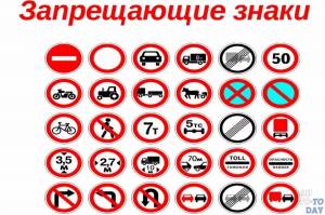 Раскраска знаки дорожного движения запрещающие #12 #319201