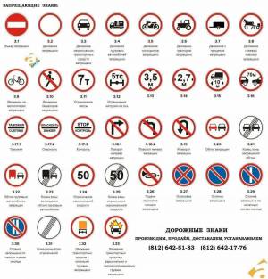 Раскраска знаки дорожного движения запрещающие #17 #319206